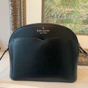 Kate Spade New York Payton Dome Crossbody Black Leather